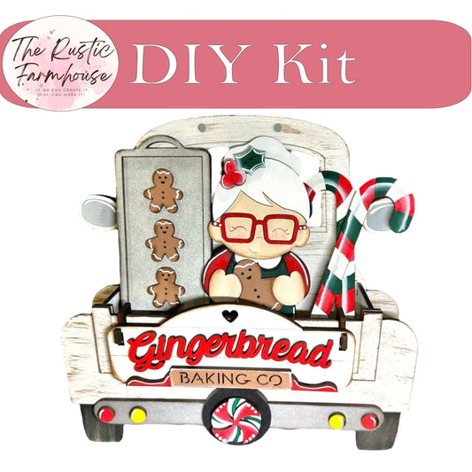 Gingerbread Baking Co - DIY Interchangeable Inserts - Tiered Tray Decor - RusticFarmhouseDecor