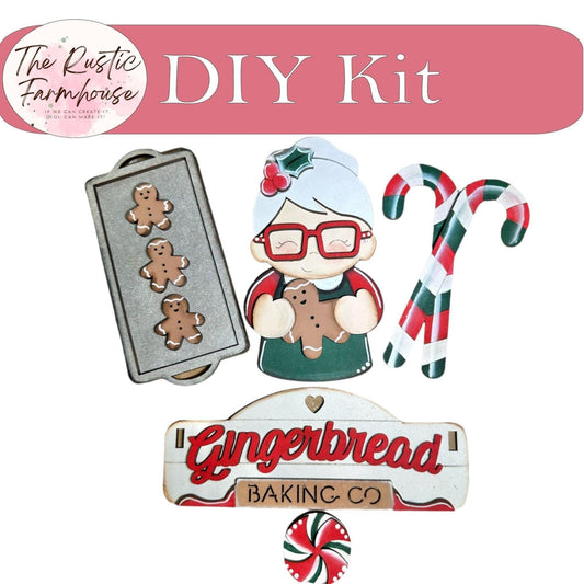 Gingerbread Baking Co - DIY Interchangeable Inserts - Tiered Tray Decor - RusticFarmhouseDecor