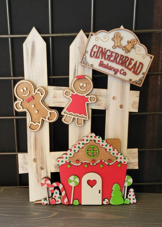 Gingerbread Baking Fence Attachment Set - RusticFarmhouseDecor