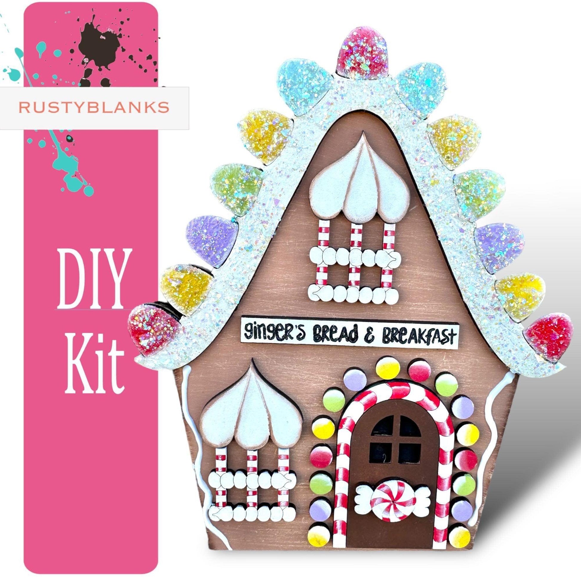 Gingers Bread and Breakfast for Christmas Village - RusticFarmhouseDecor