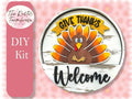Give Thanks Insert for Welcome sign, DIY Door decor, 11 inch Door hanger, DIY Interchangeable door hanger insert , Welcome Door Hanger - RusticFarmhouseDecor