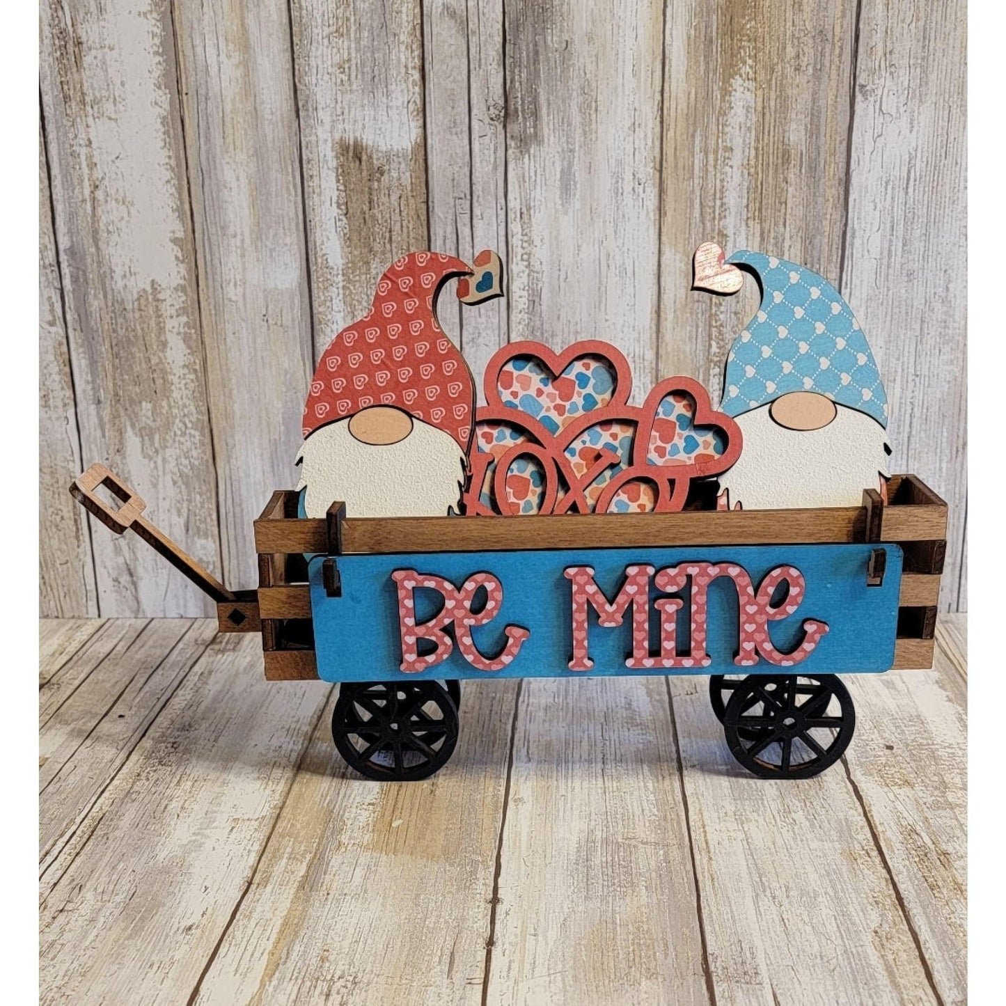 Gnome Be Mine Wagon Insert Set - RusticFarmhouseDecor