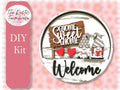 Gnome Sweet Gnome Insert for Welcome sign, DIY Door decor, 11 inch Door hanger, DIY Interchangeable door hanger insert, Welcome Door Hanger - RusticFarmhouseDecor
