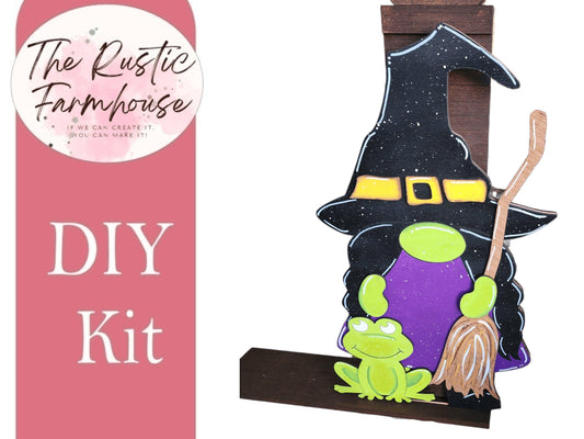 Gnome Witch for our Interchangeable Sign or Large Post - RusticFarmhouseDecor