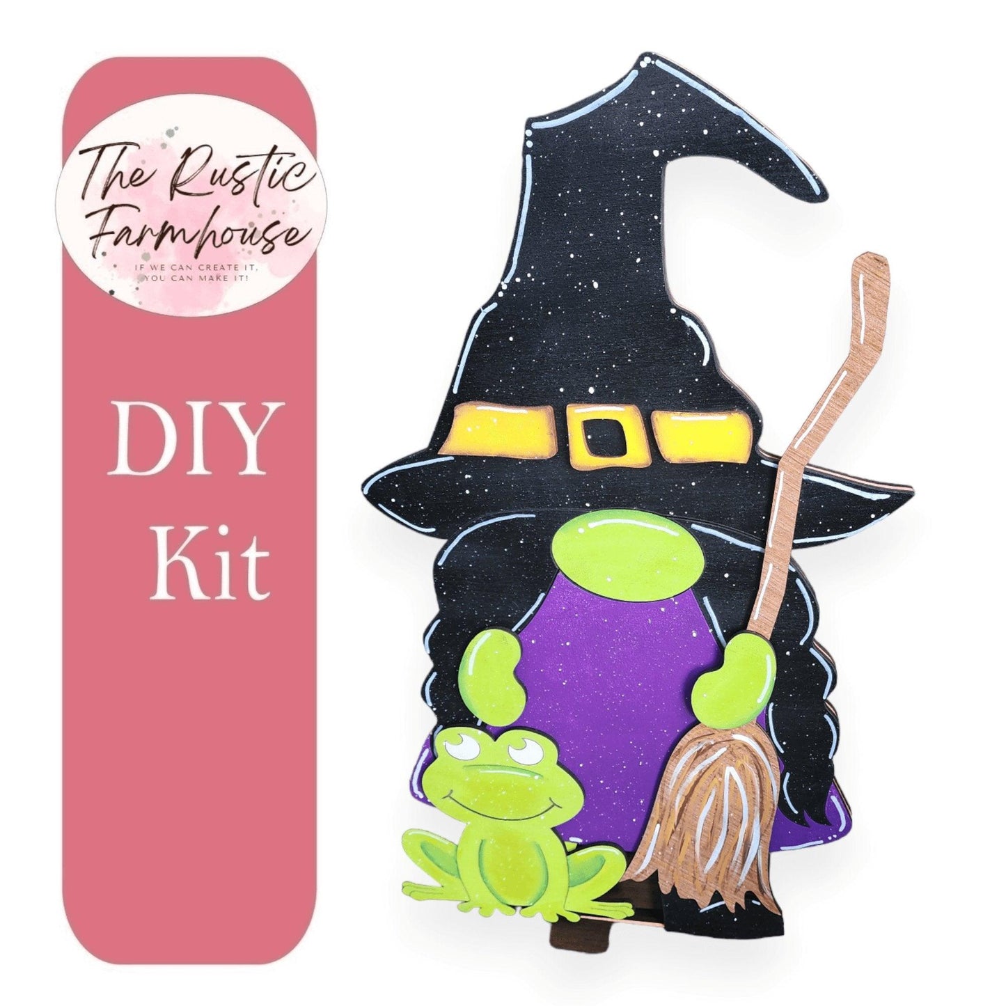 Gnome Witch for our Interchangeable Sign or Large Post - RusticFarmhouseDecor