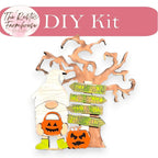 Halloween Gnomes Shelf Sitter, DIY Gnome kit, Tiered Tray Decor - RusticFarmhouseDecor