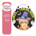 Halloween HIghland Cow Door Hanger DIY, Moo! I mean Boo!, Farmhouse Front Porch - RusticFarmhouseDecor