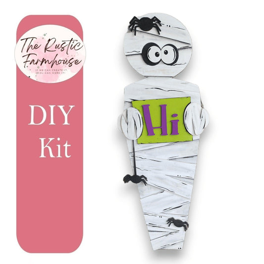 Halloween Mummy Porch Leaner - RusticFarmhouseDecor