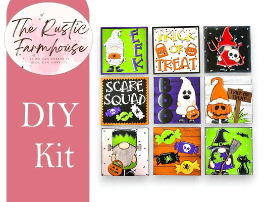 Halloween Tiles DiY Kit - RusticFarmhouseDecor