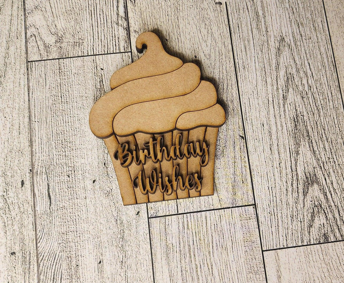 Happy Birthday Tier Tray, Make A Wish Tier Tray, DIY Birthday Craft Kit, Birthday Display, Birthday Centerpiece - RusticFarmhouseDecor