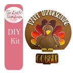 Happy Thanksgiving insert for Snow Globe DIY Interchangeable Decor Inserts- Wood Paint Kit - RusticFarmhouseDecor