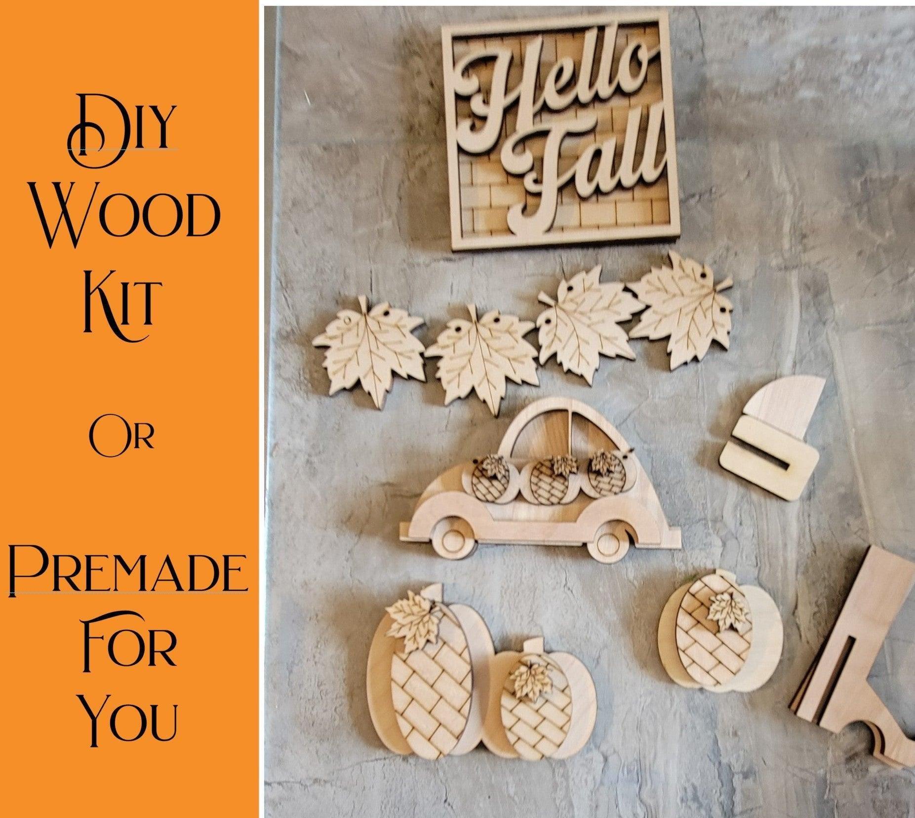 Hello Fall Tiered Tray - RusticFarmhouseDecor