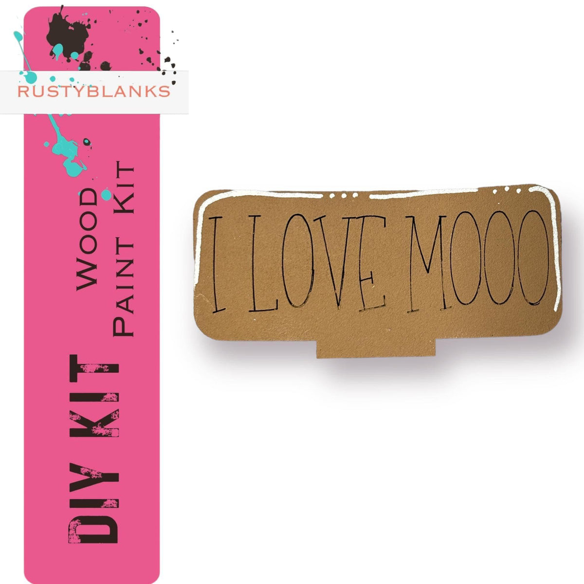 Highland Cow Valentines Insert for Snow Globe DIY Interchangeable Decor, Wood Paint Kit, Interchangealbe Snow Globe - RusticFarmhouseDecor