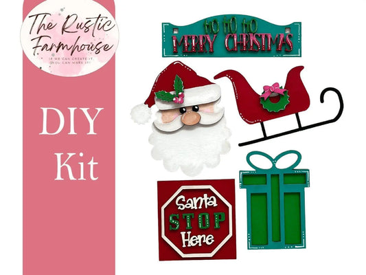 HoHoHo Interchangeable Inserts, HoHoHo DIY inserts, HoHoHo Insert for Window or House - RusticFarmhouseDecor