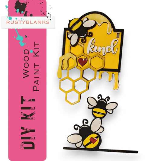 Honey Bee Add On Inserts for our Mini Interchangeable Post - RusticFarmhouseDecor