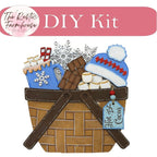 Hot Cocoa for the Interchangeable Basket Decor - Wood Blank for Painting - Inserts for Basket - RusticFarmhouseDecor