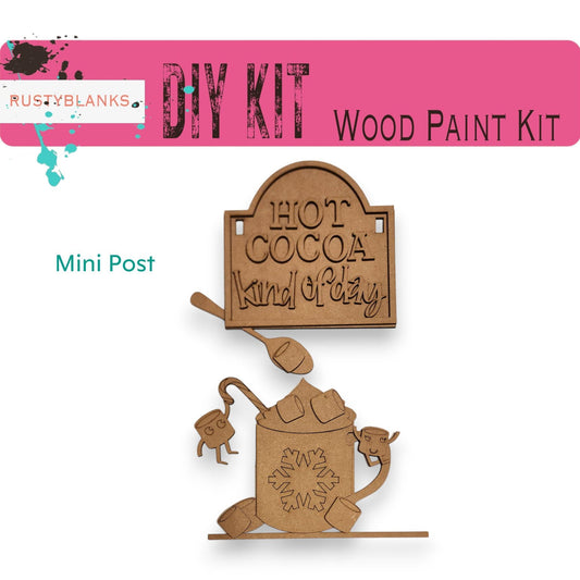 Hot Cocoa Signs and insert for our Mini Interchangeable Posts - RusticFarmhouseDecor