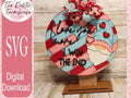 I Love U More I Win The End Valentines Gnome Door Hanger SVG, Valentines Cut File, Valentines Gnome Glowforge laser cut file - RusticFarmhouseDecor