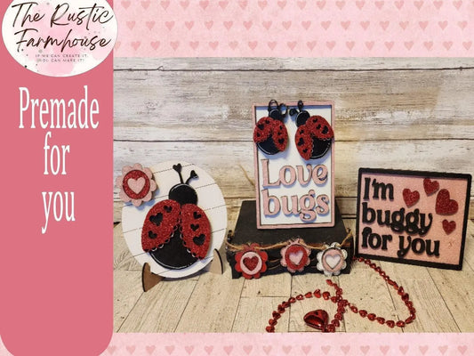 I'm Buggy for you Tiered Tray Home Decor Set - RusticFarmhouseDecor