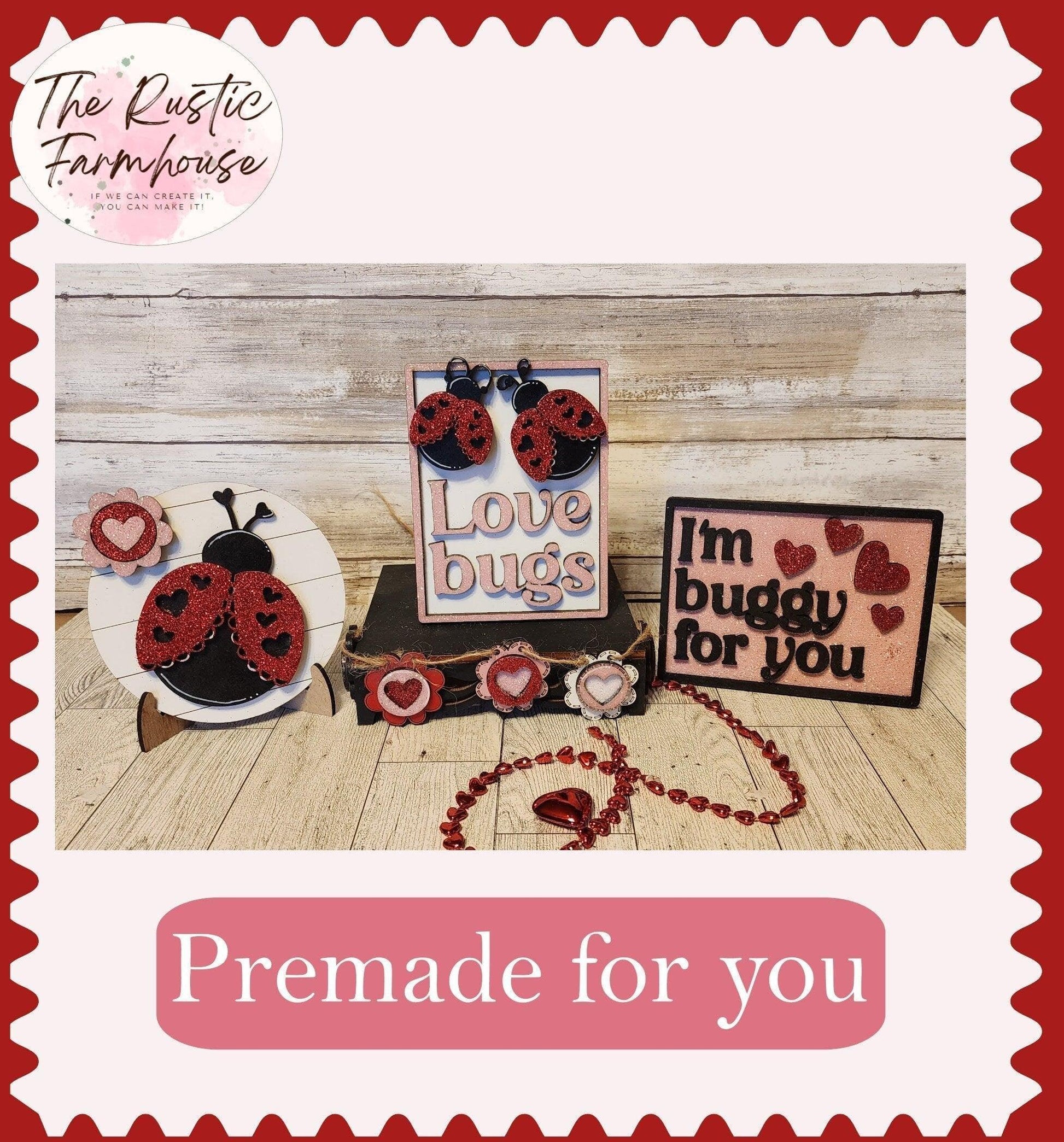 I'm Buggy for you Tiered Tray Home Decor Set - RusticFarmhouseDecor