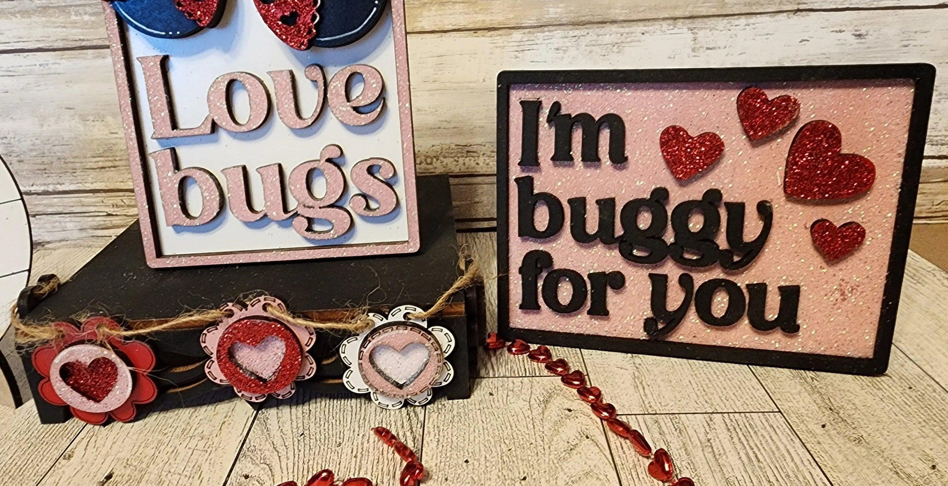 I'm Buggy for you Tiered Tray Home Decor Set - RusticFarmhouseDecor