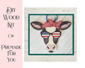 Independece Day Cow with Glasses Door Hanger - RusticFarmhouseDecor