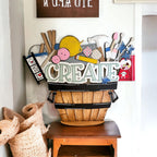 Interchangable Create insert for Flower Baskets, DIY Decor - RusticFarmhouseDecor