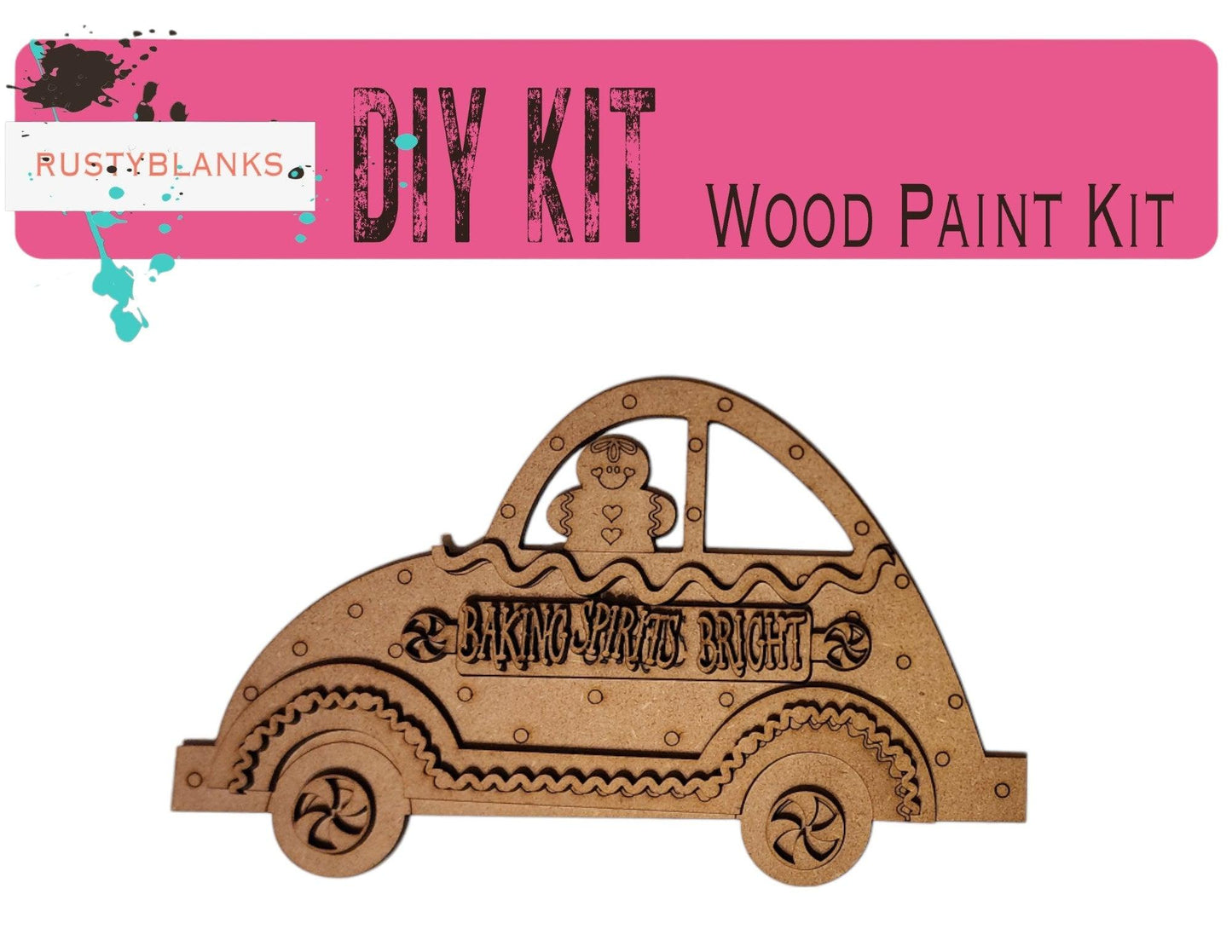 Interchangeable Car Add-On Kit - Baking Spirits Bright Car - Customize Your Seasonal Decor! - RusticFarmhouseDecor