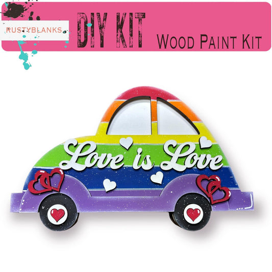 Interchangeable Car Add-On Kit - Love is Love - Customize Your Seasonal Decor! - RusticFarmhouseDecor