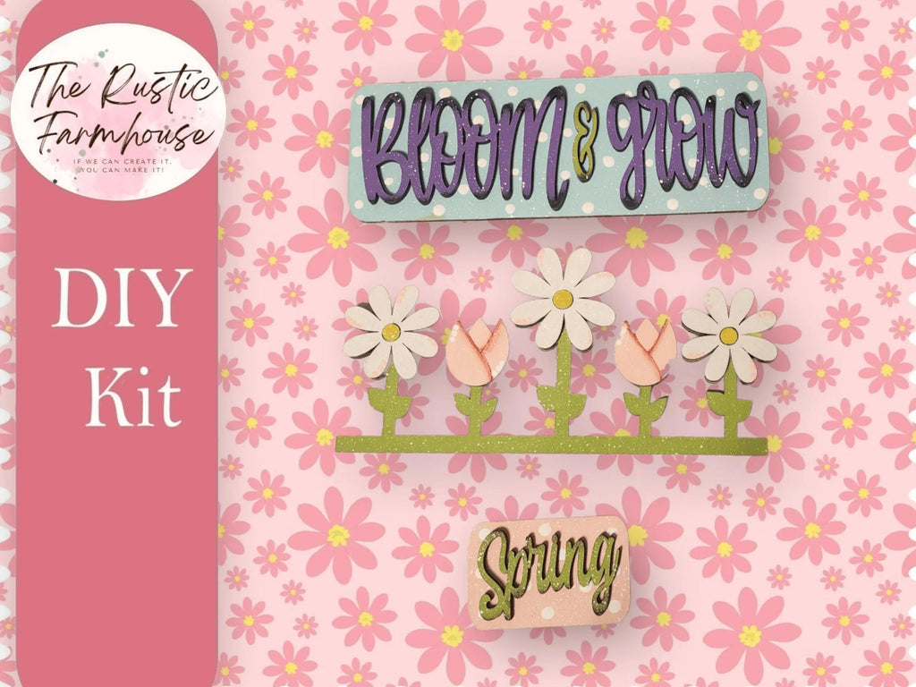 Interchangeable Farmhouse Bloom Seasonal Truck, Interchangeable Farmhouse Truck DIY Kit, Breadboard Insert - RusticFarmhouseDecor