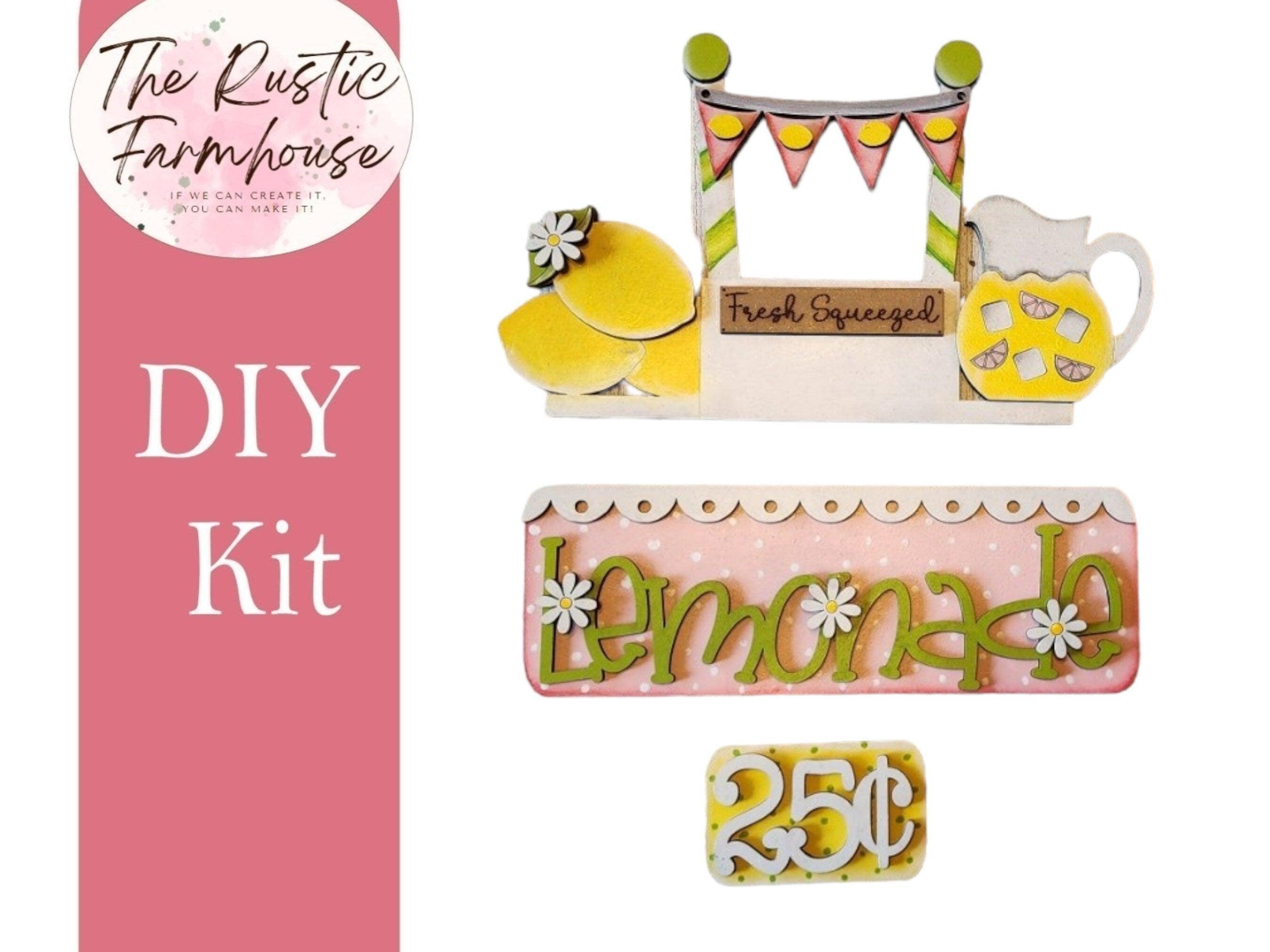Interchangeable Farmhouse Lemonade Insert, Seasonal Truck, DIY Truck