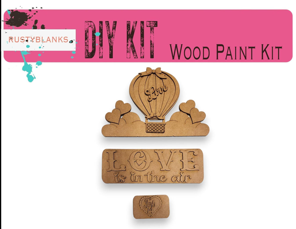 Interchangeable Farmhouse Love is in the Air Truck Insert, Seasonal Truck, DIY Truck Kit, Interchangeable Farmhouse Truck DIY Kit - RusticFarmhouseDecor