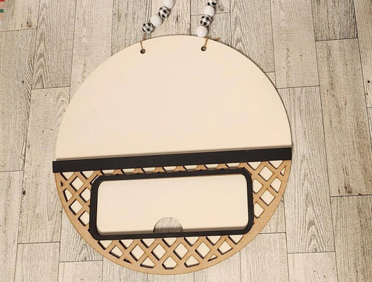 Interchangeable Farmhouse Round, Uses Seasonal Truck insert, DIY Truck Kit, Interchangeable Farmhouse Truck DIY Kit, Truck Insert - RusticFarmhouseDecor