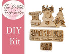 Interchangeable Farmhouse Santa's Helpers Insert, Seasonal Truck, DIY Truck Kit, Interchangeable Farmhouse Truck DIY Kit, Breadboard Insert - RusticFarmhouseDecor