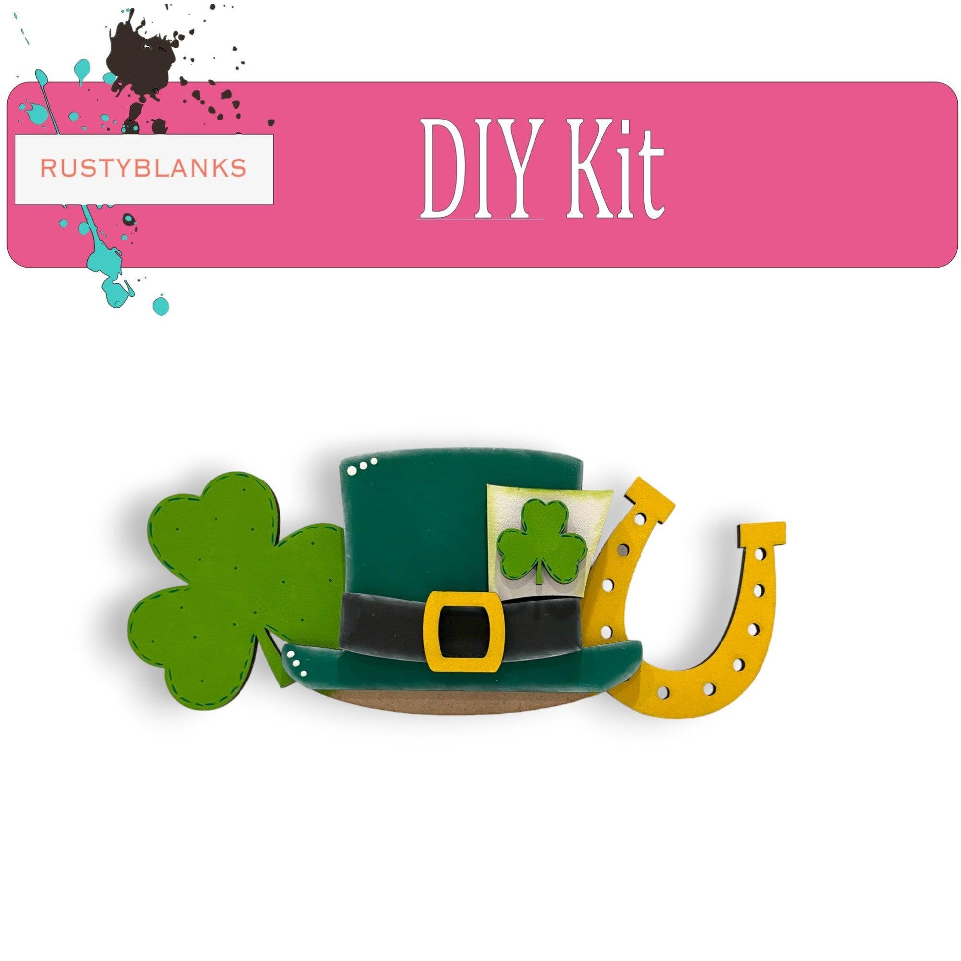 Interchangeable Farmhouse St. Patrick's Day Insert, Seasonal Truck, DIY Truck Kit, Interchangeable Farmhouse Truck DIY Kit, Truck Insert - RusticFarmhouseDecor