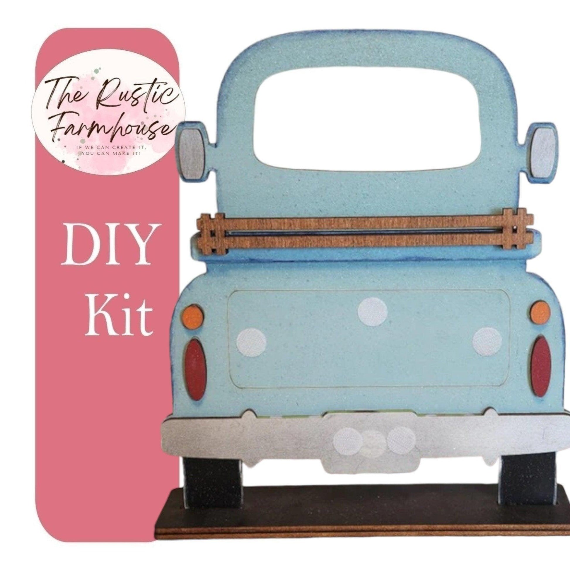 Interchangeable Farmhouse Truck, Seasonal Truck, DIY Truck Kit, Interchangeable Farmhouse Truck DIY Kit, Truck Insert - RusticFarmhouseDecor