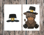 Interchangeable Hats for our Highland Cow Insert for our Interchangeable Fence or Post - RusticFarmhouseDecor