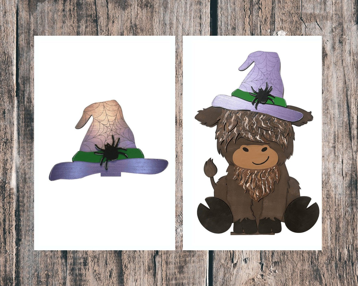 Interchangeable Hats for our Highland Cow Insert for our Interchangeable Fence or Post - RusticFarmhouseDecor