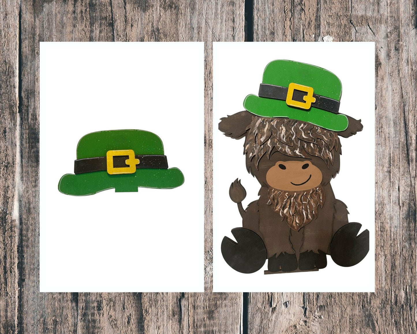 Interchangeable Hats for our Highland Cow Insert for our Interchangeable Fence or Post - RusticFarmhouseDecor