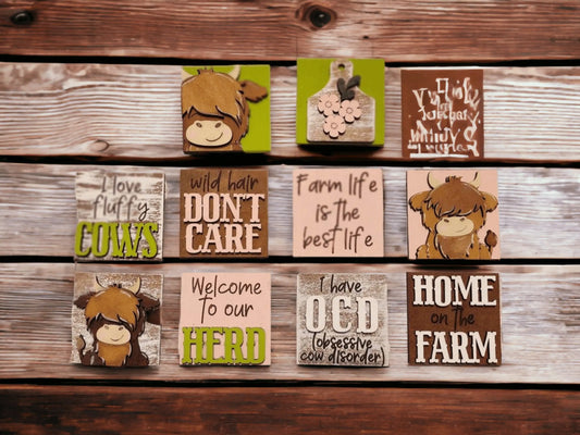 Interchangeable Highland Mini Tiles - RusticFarmhouseDecor