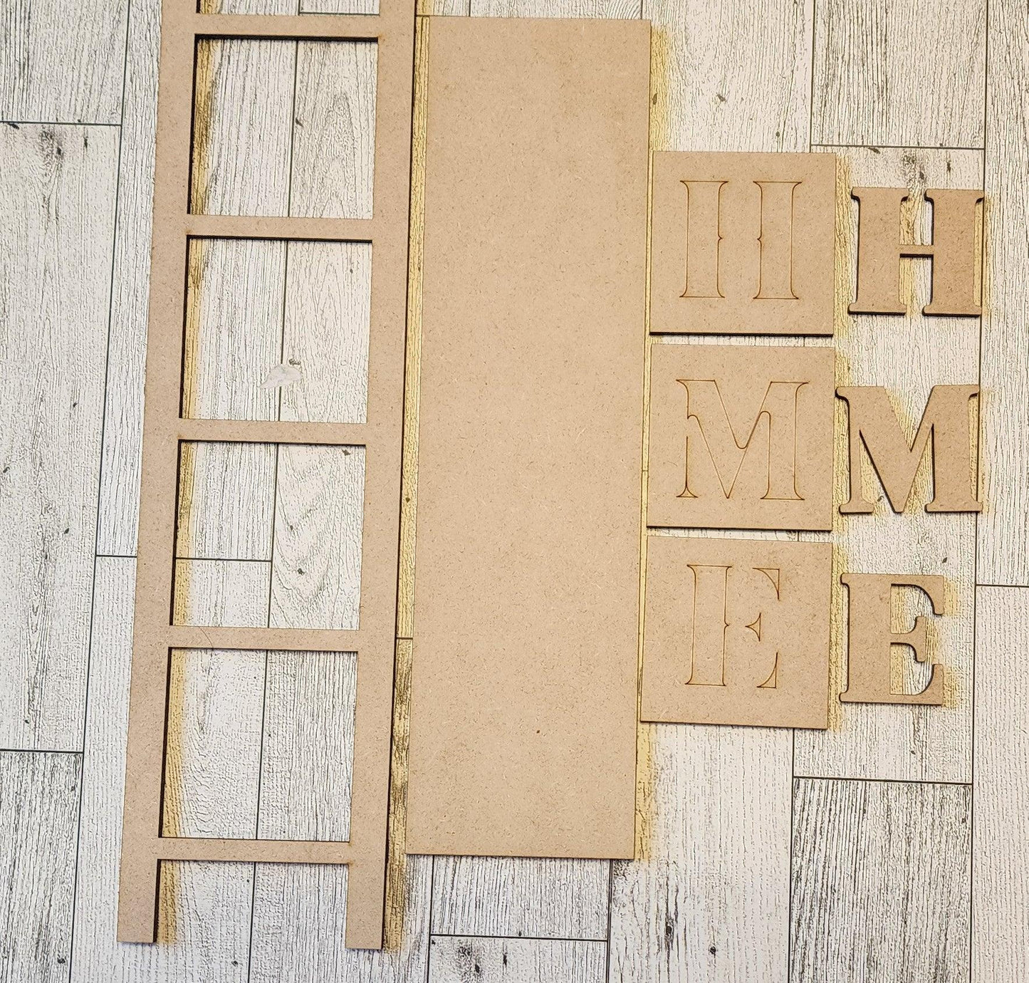 Interchangeable Home Mini Leaning Ladder - RusticFarmhouseDecor