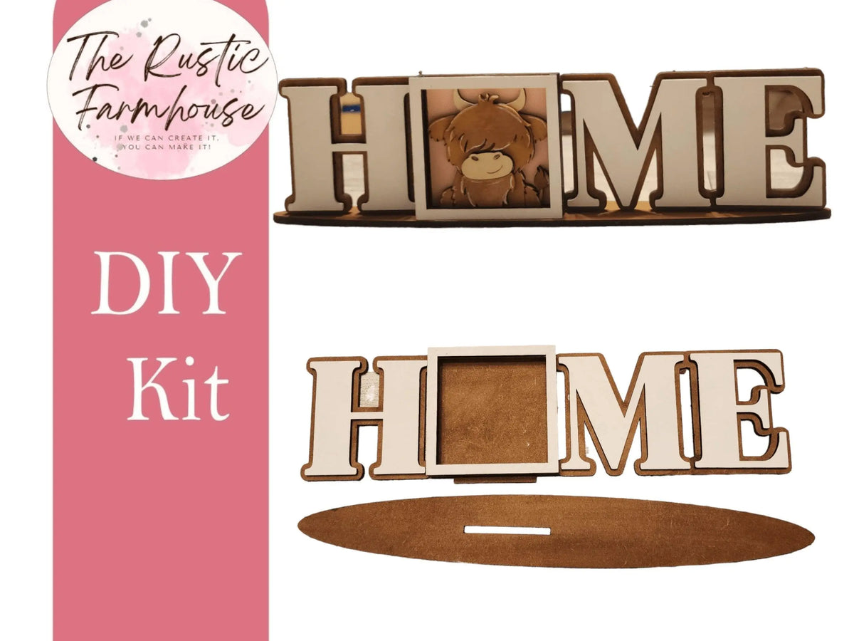 Interchangeable Mini Home Sign DIY - RusticFarmhouseDecor