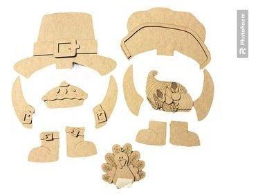 Interchangeable Pilgrim Boy Gnome Add Ons for our Tall Porch Gnome - RusticFarmhouseDecor