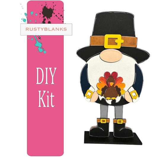 Interchangeable Pilgrim Boy Gnome Add Ons for our Tall Porch Gnome - Turkey - RusticFarmhouseDecor