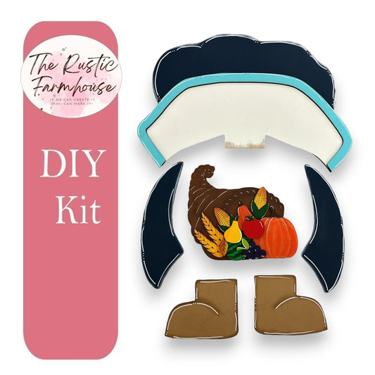 Interchangeable Pilgrim Girl Gnome Add Ons for our Tall Porch Gnome - RusticFarmhouseDecor