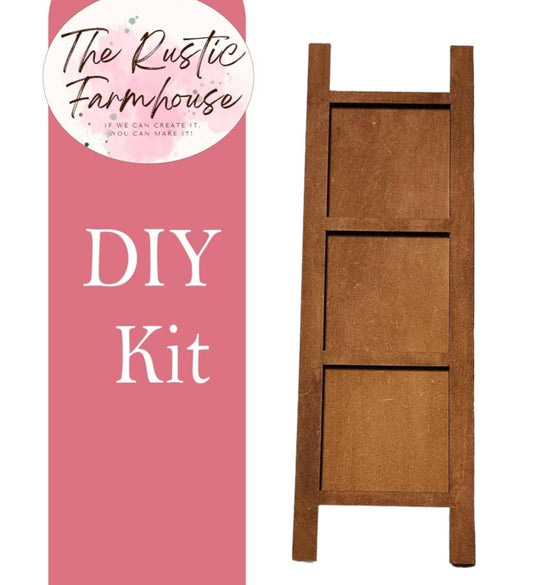 Interchangeable Wood Ladder Decor - DIY Leaning Ladder for Tile Signs - RusticFarmhouseDecor