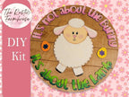 It's not about the bunny easter door hanger - DIY - RusticFarmhouseDecor