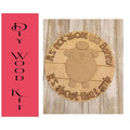 It's not about the bunny easter door hanger - DIY - RusticFarmhouseDecor