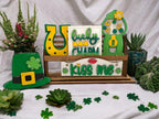 Kiss Me Lucky Charm St Pat's Interchangeable Inserts for our Window or House DIY Kit - RusticFarmhouseDecor