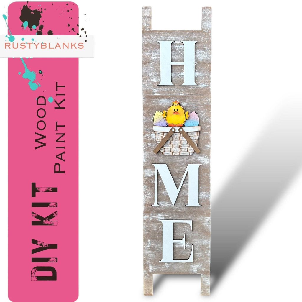 Leaning Ladder with interchangeable basket for inserts - RusticFarmhouseDecor